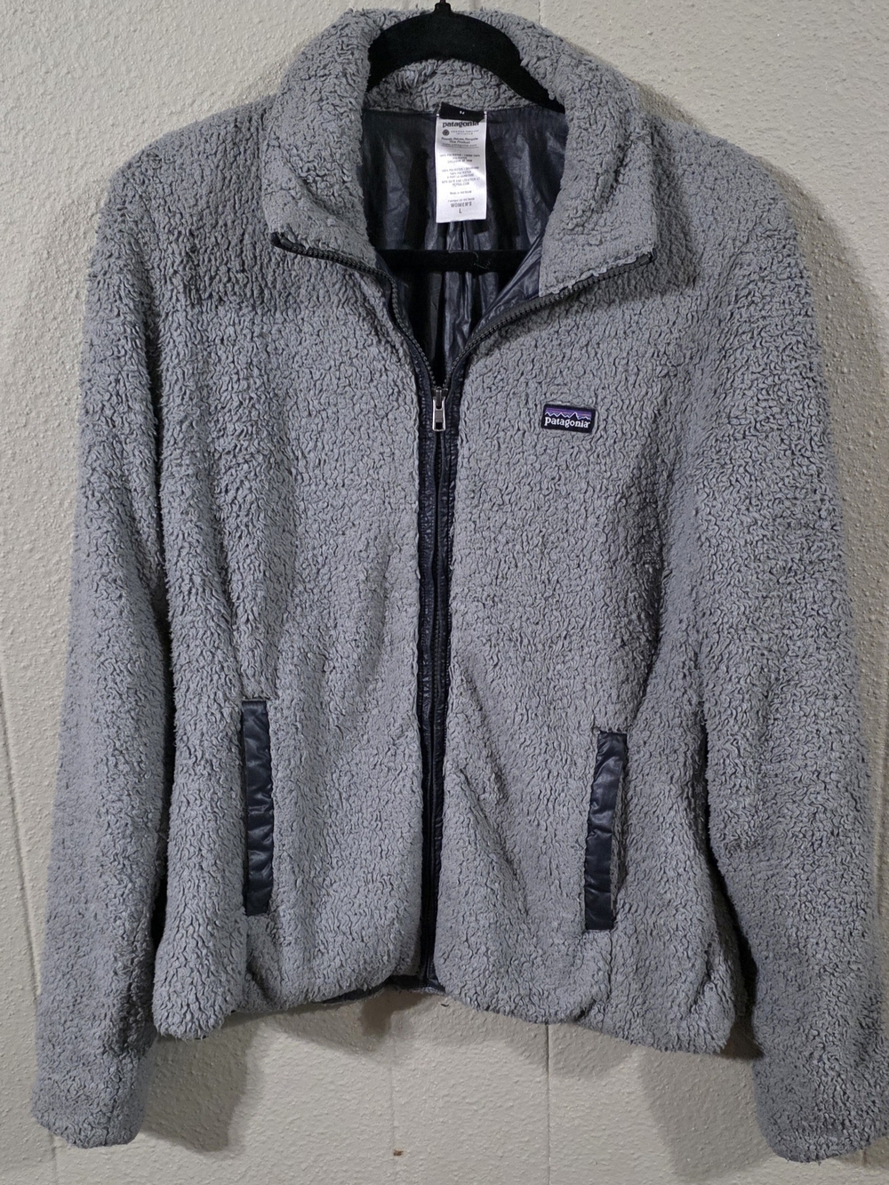 Women's Patagonia Full Zip Fleece Jacket. So Soft & Warm. Sz L